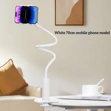 重型鹅颈平板电脑支架，带360°旋转螺旋底座 | 可调节倾斜角度手机/平板电脑支架，适用于床上、办公室、厨房和健身房 | 解放双手，完美观看角度 | 送给学生、远程工作者和烹饪爱好者的理想礼物，母亲节、父亲节佳选 - 彩色 - 查看 12