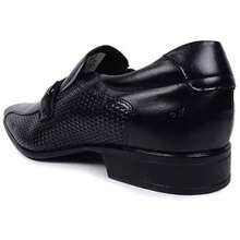 Men's Dress Shoes In Leather Rafarillo Comfortable Metal Elastic Work Wedding Event Original 34054 - Negro - Ver 4