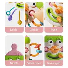 Baby Pull Rope Toy, Infant Busy Board Toy, Made Of ABS Material, Gift For Babies - Multicolor - View 7