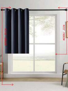 1pc/2pcs Blackout Curtains, Thermal Insulated Blackout Curtains, Opaque Curtains With Grommets, Light Blocking And Heat Insulation, UV Protection, Suitable For Bedroom, Home, Living Room Decoration, Thickened Light Blocking Curtains For Bedroom And Living Room, Providing Privacy And Temperature Control - Navy Blue - View 50