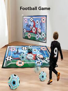 Football Digit Game Fabric Mute Toy, Indoor Outdoor Sports Interactive Digit Portable Storage Family Party Multiplayer Entertainment, Suitable For 3-12 Years Old Boys, Gift For Birthday - Multicolor - View 6