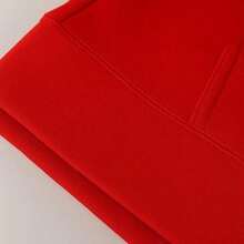 Sudadera de moda con estilo, sudadera con capucha oversize para mujer, sudadera de algodón con estampado floral, cómoda para las cuatro estaciones, suave y transpirable. - Rojo - Ver 3