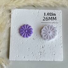 1pc/3pcs Flower Shaped Soft Clay Mold, Used For Making Jewelry - White - View 2