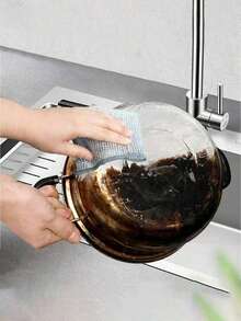 30片双面加厚钢丝清洁布，适用于清洗碗碟、锅具，厨房清洁工具 - A - 查看 7