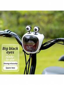 Conjunto de 2 peças [Inclui dois pontos de cola grandes] Decorações para olhos de bicicleta elétrica, acessórios divertidos para olhos de capacete, acessórios fofos para modificação de bicicletas e motocicletas, enfeites exclusivos para luzes de skate - A - Ver 10