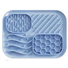 Bộ thảm ăn chậm bằng silicon bao gồm thảm ăn chậm, cỏ nhân tạo cho mèo, bát ăn và dụng cụ mở hộp cán dài. - Nhiều màu - Xem 12