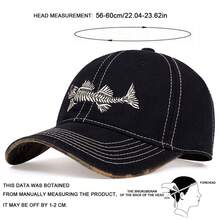 1 pieza Gorra de béisbol con bordado de espiga para hombres, sombrero de estilo casual para primavera/otoño, uso al aire libre, viajes, playa, verano, vacaciones - Multicolor - Ver 2