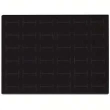 Caja expositora de anillos con 36 ranuras, soporte de metal para guardar pendientes, caja de almacenamiento con cubierta transparente, vitrina para joyas. - solo esponja negra - Ver 14