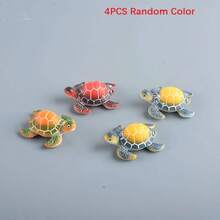 Resin Turtle Ornament, Suitable For Aquarium, Fish Tank, Desktop Decor, Reptile Theme Decoration, Applicable For Office, Garden Pond, Micro Landscape Decor - Happy Aquarium - View 13