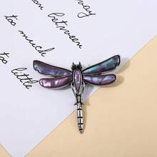 Vintage Classic Abalone Shell Dragonfly Brooch Jewelry For Women Men Fashion Insect Metal Unisex Brooches Pin Buckle Suit Badges - Style 8 - View 12