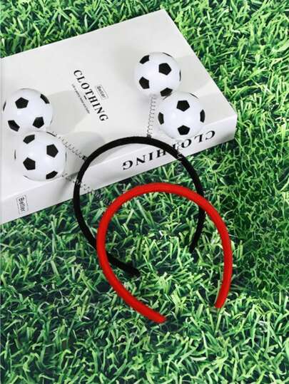 3pcs/1pc 2026 Football Match Cheering Headband, Designed For Female Football Fans And Enthusiastic Supporters, Comfortable To Wear, Made Of Quality Materials, Suitable For Football Parties, Sports Events, Photoshoots, Festivals And Daily Decoration