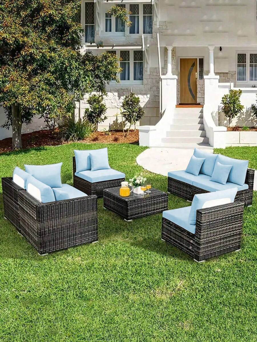 1pc Solid Color Milk Silk Elastic Sofa Seat Cushion Cover, High Elasticity Dust-Proof All Season Suitable For Garden Rattan Sofa Seat Cushion Protector