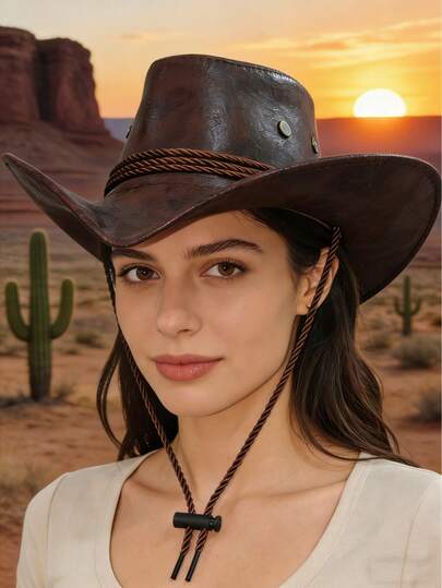 A Summer And Spring Style Western-Style Denim Cap, Featuring Sun Protection And Shading Functions. With An Aged And Folded Texture. This Hat Is Suitable For Daily Wear And Also For Outdoor Gatherings, Events, Music Festivals, Wedding Seasons, Cycling, And Valentine's Day, Etc.