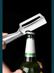 1/2 chiếc dụng cụ gọt vỏ bằng thép không gỉ dày, dụng cụ gọt vỏ khoai tây nhà bếp, dụng cụ gọt vỏ trái cây đa năng, (Màu bạc) - Bạc - Xem 5