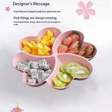 1pc Unstoppable Heart-Shaped Party Snack Service Tray, Appetizer Plate, Snack Bowl, Multi-Stage Snack Bowl Tray, Nut, Candy, Fruit Container, Reusable Plastic Snack Tray With 4 Compartments For Home And Restaurant,Kitchen,Christmas Gift Back To School - View 6