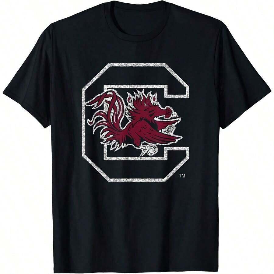 Summer Clothes South Carolina Gks Vintage Icon Black T-Shirt Tops - màu đen - Xem 1