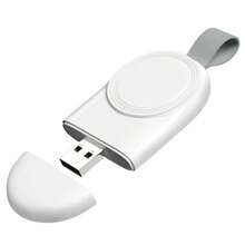 USB-C & USB-A Interface Magnetic Wireless Watch Charger, Portable Wireless Fast Charging Charging Dock, Supports Fast Wireless Charging, For Watch Ultra 2/Ultra/SE 2/SE Series 10/9/8/7/6/5/4/3/2/1 - White - View 12