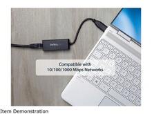 StarTech.Com USB 3.0 To Gigabit Ethernet NIC Network Adapter - Black - View 5