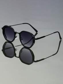 Nuevas gafas de moda retro geométricas, montura de metal de alta calidad con un estilo sencillo y elegante, gafas punk adecuadas para el uso diario casual, fiestas, fotografía callejera y desfiles de moda - Multicolor - Ver 2