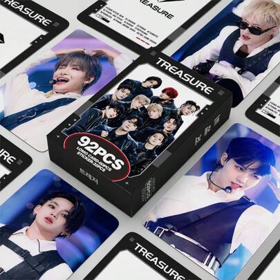 92pcs/Box Bulletproof Powder Ink BP SK TWICE (60pcs LOMO Cards + 32pcs Stickers), K-POP Fan Merchandise, SKZ Limited Edition Fan Goods, Photo Cards, Stickers, Holiday Gift