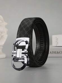 Thắt lưng da cao cấp dành cho nam, khóa tự động bằng hợp kim, thắt lưng quần thời trang. - Nhiều màu - Xem 17