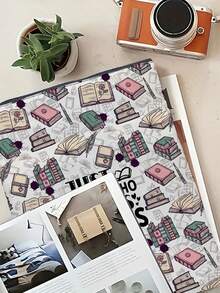 1 bao đựng sách bằng polyester chống thấm nước - In hình câu nói truyền cảm hứng "Tôi chỉ là một cô gái yêu sách", có thêm ngăn phụ và khóa kéo trơn tru - Món quà lý tưởng cho người yêu sách, thủ thư, giáo viên và sinh viên tốt nghiệp. - C - Xem 5