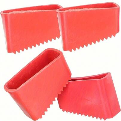 2/4件装高品质房车梯垫 - 超强防滑、耐候橡胶材质，适用于伸缩梯。安装简便，经久耐用，是房车、露营车和旅行车的理想配件。