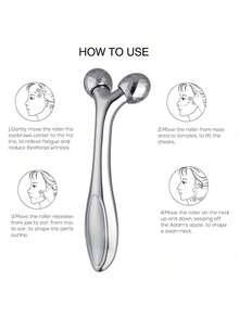 3D Face Lift Roller Massager, 360 Degree Rotating Roller Massager Y-Shape Face Lift Massager, Massage Roller, Beauty, Facial Massage Tool, Handheld Massager, Ergonomic Design, Lightweight Massager, Durable Material, Massage Device, Beauty Roller, Spa At Home, Beauty Lovers-Halloween,Christmas,Fall,Winter, Supplies, - 1PCS(金) - 查看 8