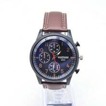 Reloj Deportivo para Hombre con Cronógrafo Analógico Diseño Moderno Elegante Correa de Silicona Bicolor Estilo Ejecutivo y Casual Resistente Uso Diario y Oficina HYF-A222 - /*Cafetería - Ver 1