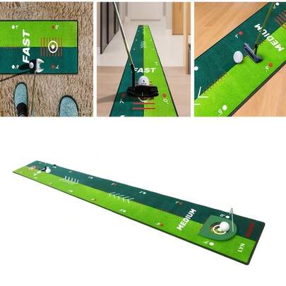 Portable Golf Practice Mat - Convenient Design For Indoor Practice, Suitable For Home, Travel, Office, Indoor And Outdoor Use