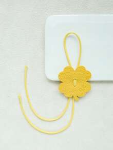 1 pieza Colgante de trébol de cuatro hojas personalizado con cuerda colorida, artículo personalizado, dije de trébol de cuatro hojas con letra, adecuado para bolso de mujer, regalo de primavera, accesorio de bolso lindo de trébol de cuatro hojas, múltiples colores disponibles - Brillante - Ver 11