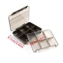 Caja de aparejos de pesca de 5 niveles de uso múltiple con 19 compartimentos, divisores transparentes de plástico ABS, organizador portátil de cebos para almacenamiento de accesorios de pesca - Multicolor - Ver 13