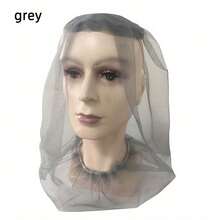 1 chiếc mũ chống muỗi tự động thu gọn, trọng lượng nhẹ, thoáng khí - che nắng thoáng khí, chất liệu nylon 70D bền chắc, lý tưởng để bảo vệ khỏi ong, cắm trại, leo núi và câu cá - Màu đen, xám, xanh lá cây - nhiều màu - Xem 5