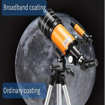 Ein komplettes Set professionelles F30070 Astronomie Monokular Teleskop mit klarer Sicht zum Sternegucken, Mond- und Sternbild-Beobachtung für Outdoor, Wandern, Camping und Reisen. Premium Geschenk für Astronomie-Fans.