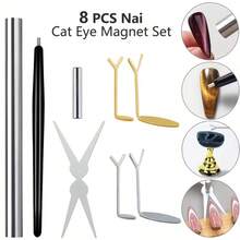 Bộ 8 dụng cụ tạo hiệu ứng mắt mèo cho móng tay - Dụng cụ tạo hiệu ứng mắt mèo cho móng tay gel - Phụ kiện làm móng nghệ thuật - Nhiều màu - Xem 7