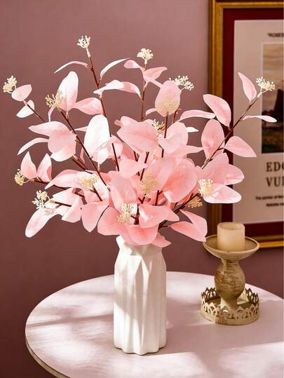 3支人造仿真浆果枝，绿色植物茎，适用于花瓶插花、花卉装饰、婚礼派对、家居装饰、波西米亚风格，适合情人节、生日、毕业礼物、返校用品