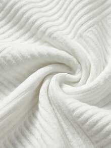 男士休闲提花 Polo 衫，适合日常通勤和春夏穿着 - 白色 - 查看 6