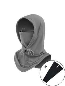 1pc/Multi-Pack Sun Protection Face Mask Headwear, All-In-One Neck Gaiter Balaclava For Outdoor Activities, Suitable For Daily Outings, Spring Trips, Etc.,Summer,Beach,Holiday,Festival,Travel - Rope Style + Sleeves - View 17