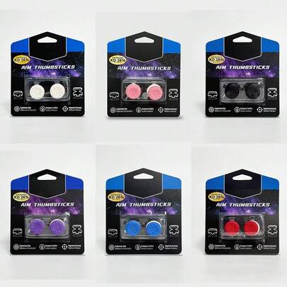 2pcs Silicone Thumb Grips For P5/P4 Controller, Joystick Enhancer Caps For P5, Game Controller Accessories, Joystick Caps Pair, Compatible With P4/P5 Controllers, High-Performance Analog Joystick For P4 P5 Galaxy Controller