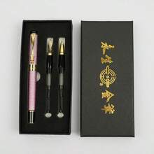 1 Juego de Bolígrafo con Cabeza de Dragón, Suministros de Arte de Caligrafía de Oficina Empresarial, Caja de Regalo de Metal, 4 Opciones de Color, Gran Regalo - Multicolor - Ver 15