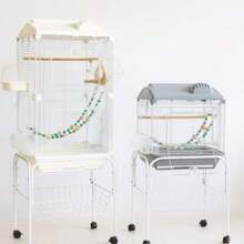 Jaula para pájaros Clear View para pattor Budgies cacatúas - Base - Ver 2