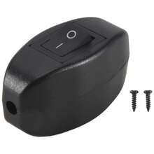 Black Bedroom On Off Button In Line Switch 6A/250VAC 10A/125VAC - Multicolor - View 2
