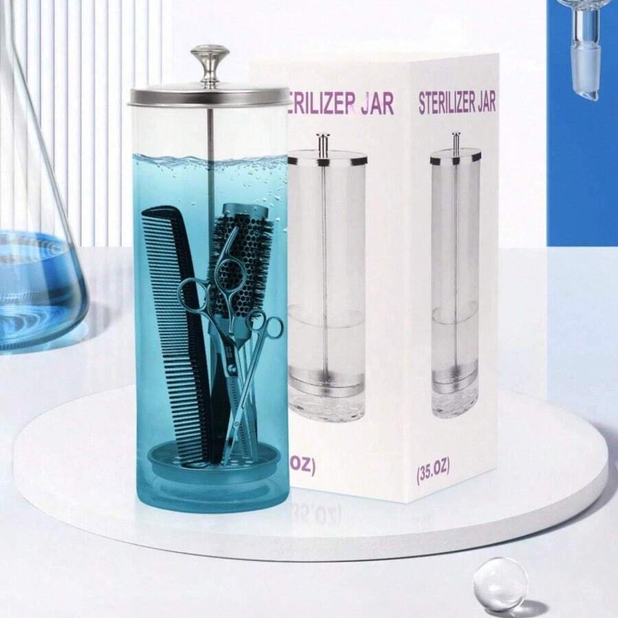 Máy tiệt trùng cỡ lớn 35oz/1035ml, thích hợp cho dụng cụ làm móng, đồ dùng tiệm cắt tóc và phụ kiện spa, có khay lọc tháo rời, máy tiệt trùng chuyên nghiệp dành cho kỹ thuật viên làm móng, thợ cắt tóc và chủ spa, món quà tuyệt vời cho Ngày Valentine và Ngày của Mẹ.