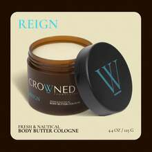 Crowned Skin King And Reign Body Butter Cologne Bundle | New Moisturizing Formula | Skin Care Set With Sandalwood, Leather, Fresh, & Nautical Scents | Natural Shea & Mango Butters | All-Day Fragrance - Nhiều màu - Xem 2
