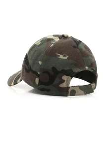 Men Camo Print Baseball Cap - Army Green - View 3