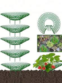 Strawberry Plant Support - Easy To Assemble, No Power Needed, Perfect For Garden Vegetable Patch Plant Healthy Growth - A - View 3