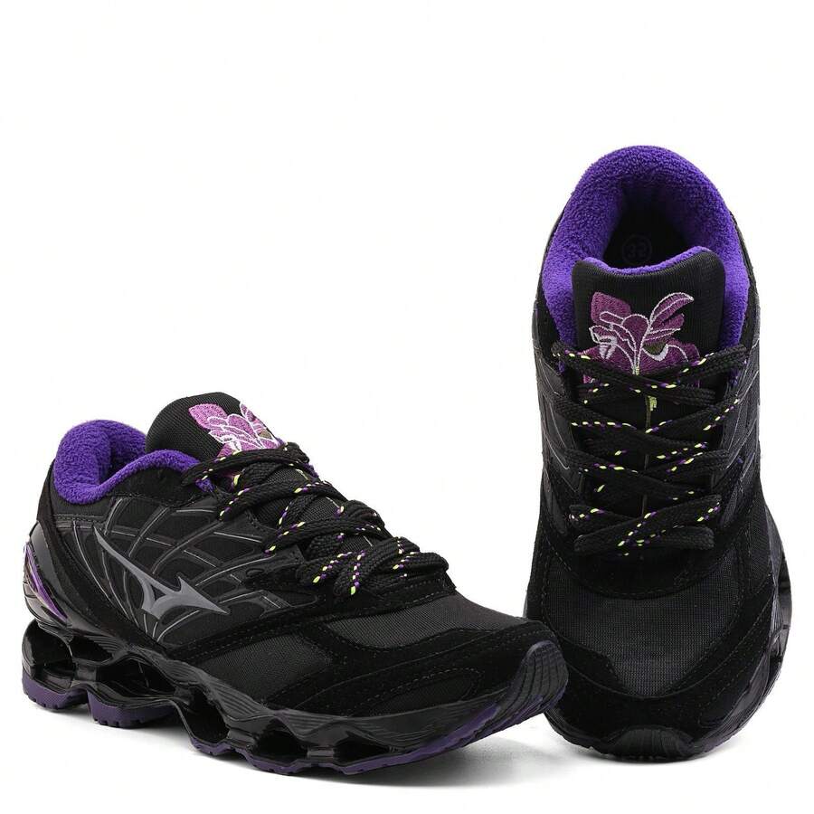 Premium Lotus Flower Tennis Shoes - First Line - Unmissable Promotion - Best Price And Quality - Black - View 1