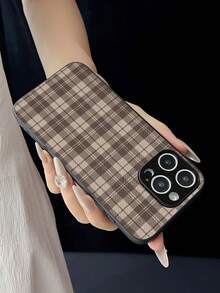A Luxurious Vintage British-Style Patterned PU Leather Print, A Stylish Black Matte Shockproof Phone Case, Featuring Creative And Fashionable Design Suitable For Both Men And Women. Suitable For IPhone , Compatible With Galaxy - Black - View 5