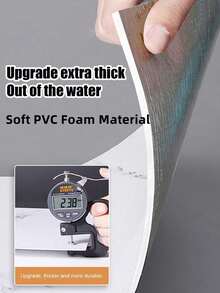 10片/套 1.8㎡ PVC 3D浮雕朦胧蓝大理石纹瓷砖墙贴，防水防霉，厨房浴室装饰墙板 - 霧霾藍 - 查看 8