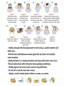 Tóc giả ren phía trước màu nâu highlight, dài, thẳng, chất liệu tổng hợp, dành cho nữ, rẽ ngôi giữa, màu vàng highlight, rẽ ngôi chữ T, không cần keo dán. - Màu xanh ombre - Xem 9